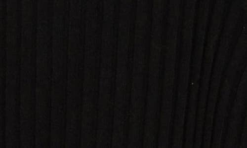 Leith Fitted Button Front Cardigan In Black