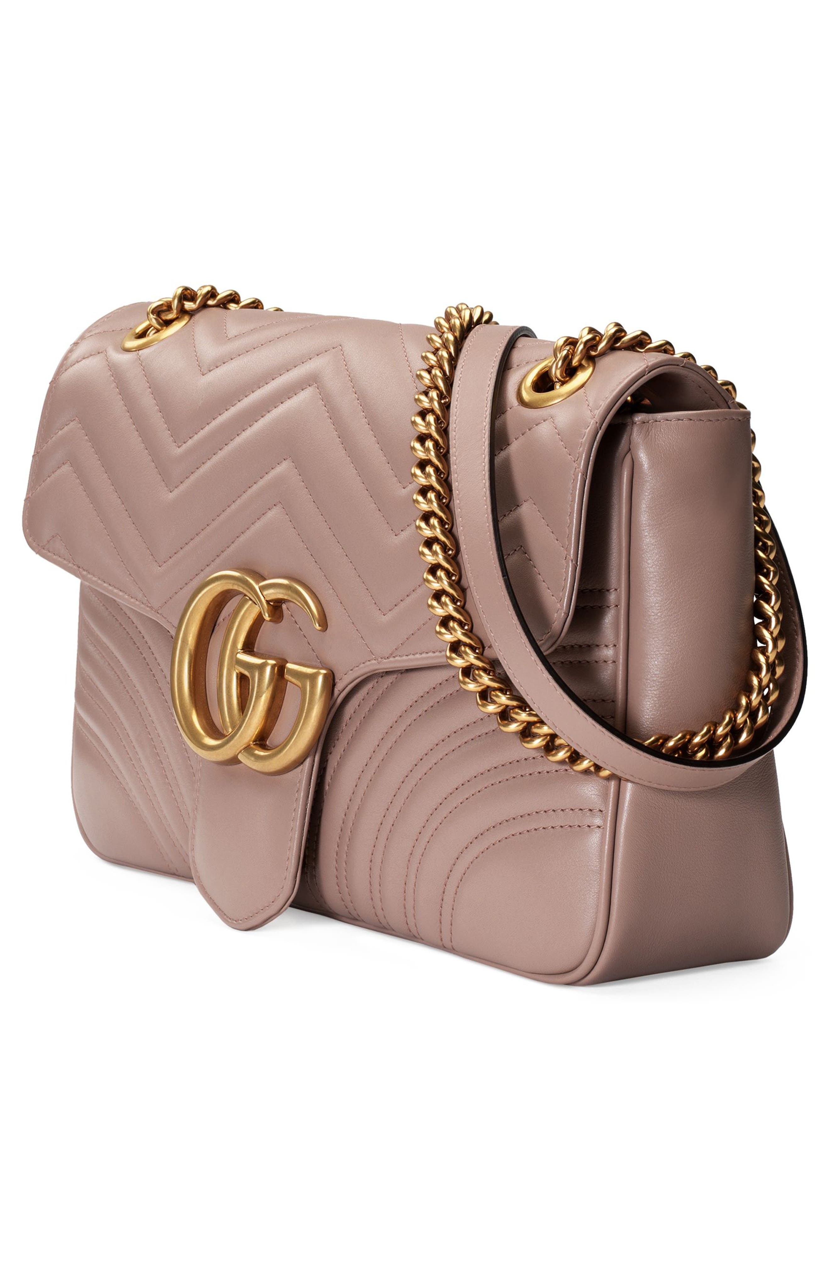 Gucci Medium GG Matelassé Leather Shoulder Bag, Alternate, color, 