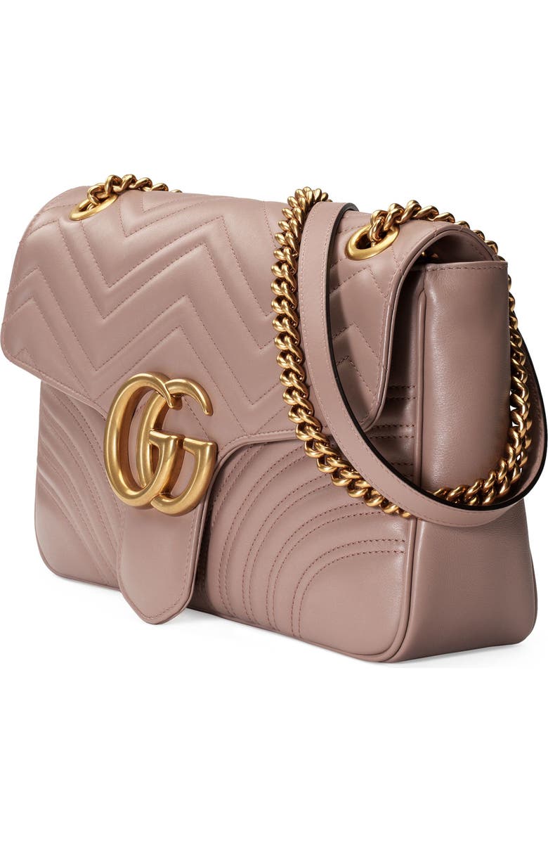 Gucci Medium GG Matelassé Leather Shoulder Bag, Alternate, color,