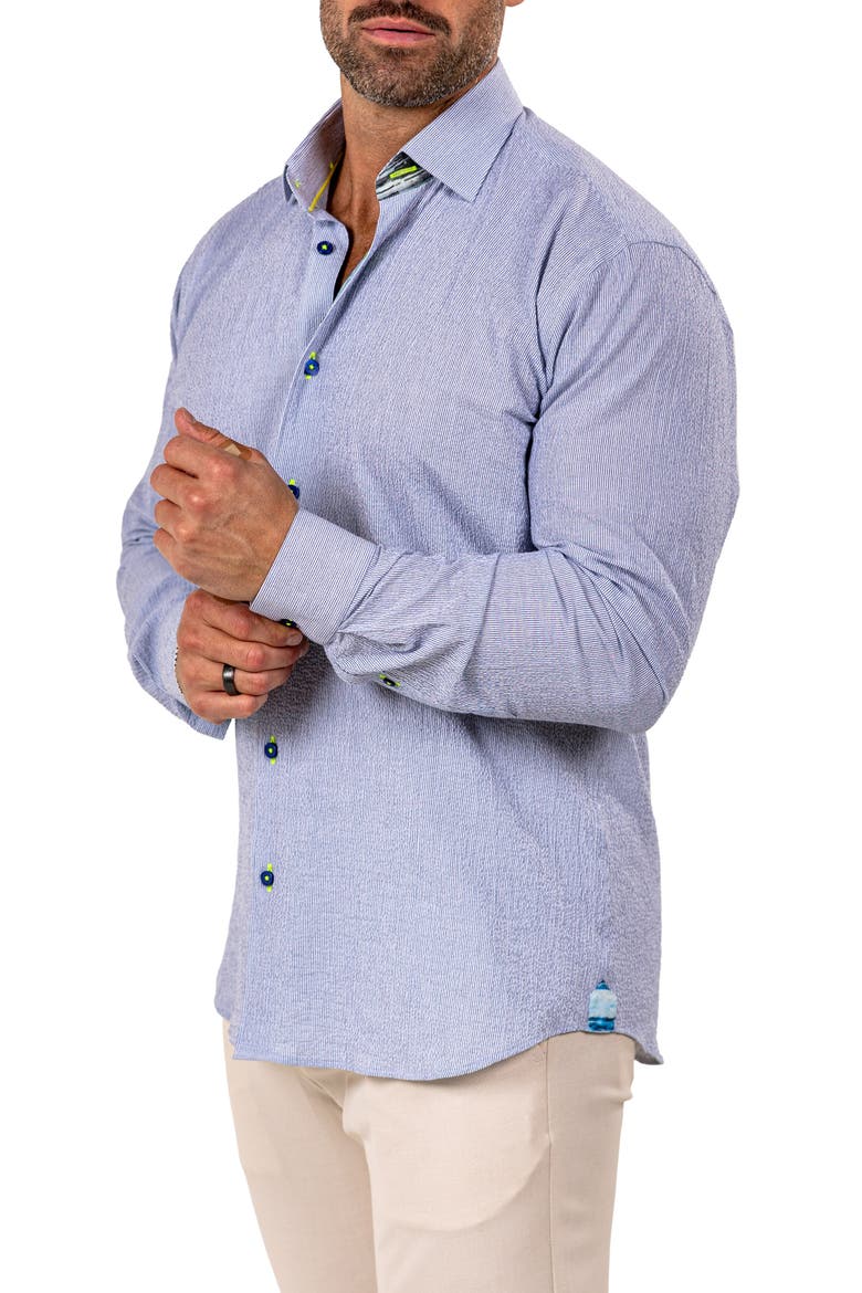 Fibonacci Marthy Contemporary Fit Button-Up Shirt, Alternate, color, GREY