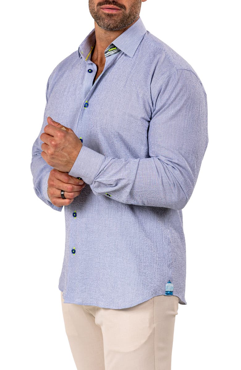 Maceoo Fibonacci Marthy Contemporary Fit Button-Up Shirt, Alternate, color, Grey