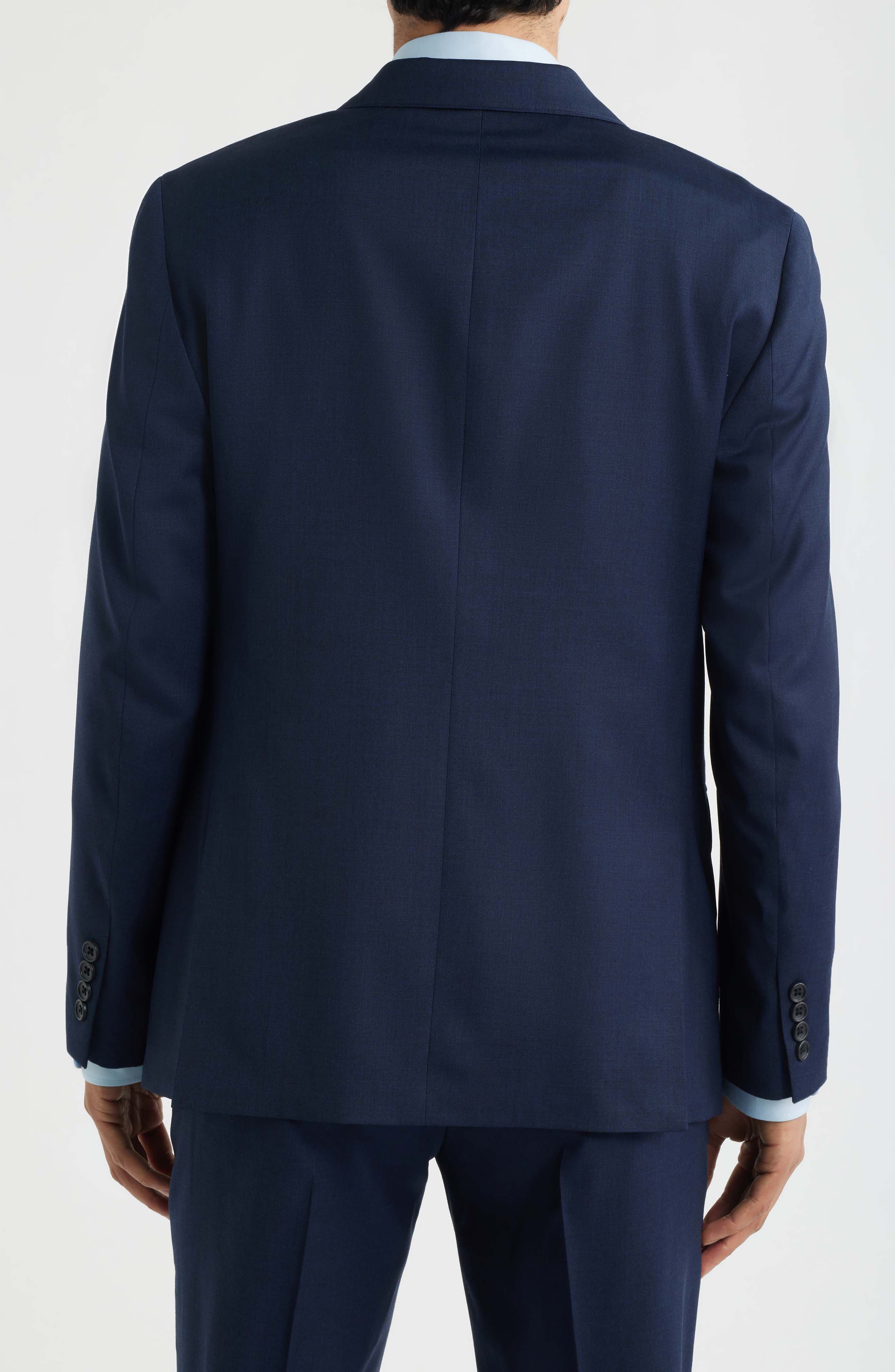 Jetsetter Standard Fit Light Navy Stretch Wool Suit Jacket - image 2