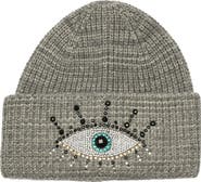 Kurt Geiger London Beaded Evil Eye Beanie