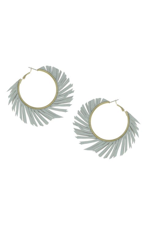 Fringe Hoop Earrings