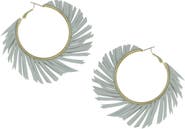 OLIVIA WELLES Fringe Hoop Earrings