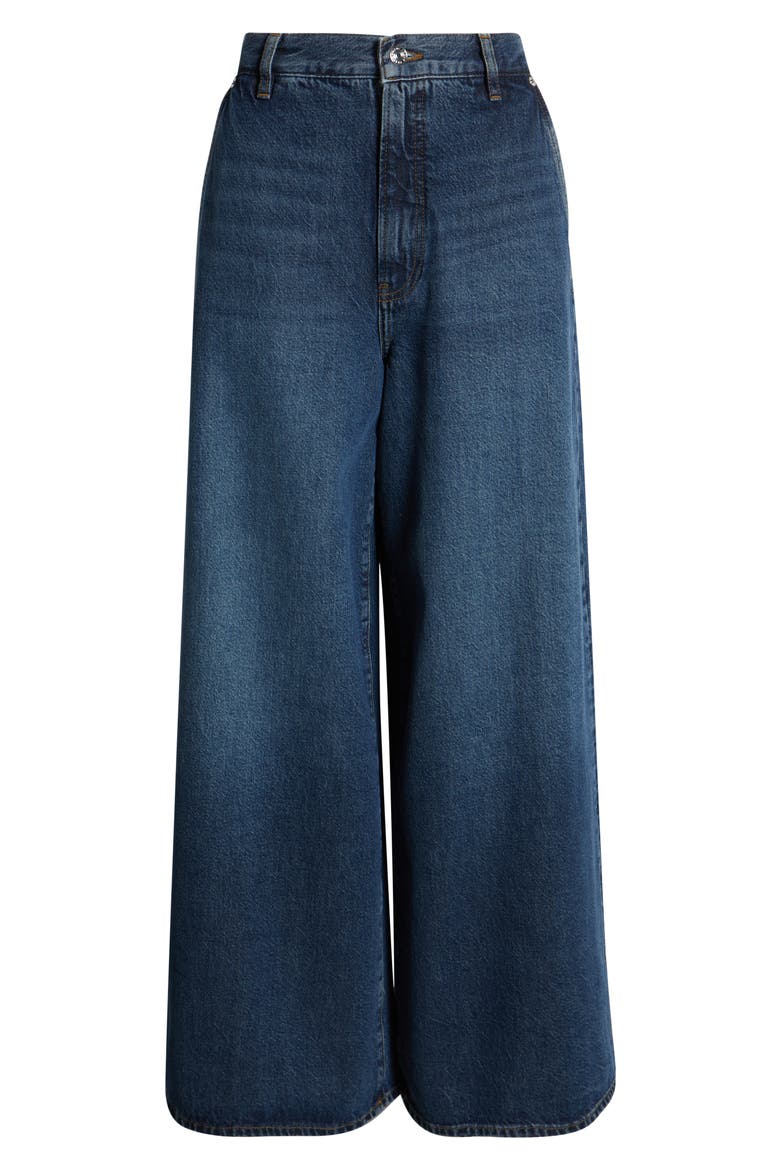 The Drape High Waist Wide Leg Jeans, Alternate, color, TOMMY