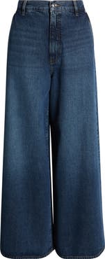 FRAME The Drape High Waist Wide Leg Jeans