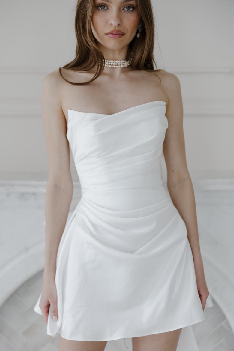Phoebe Mini Dress, Alternate, color, Ivory