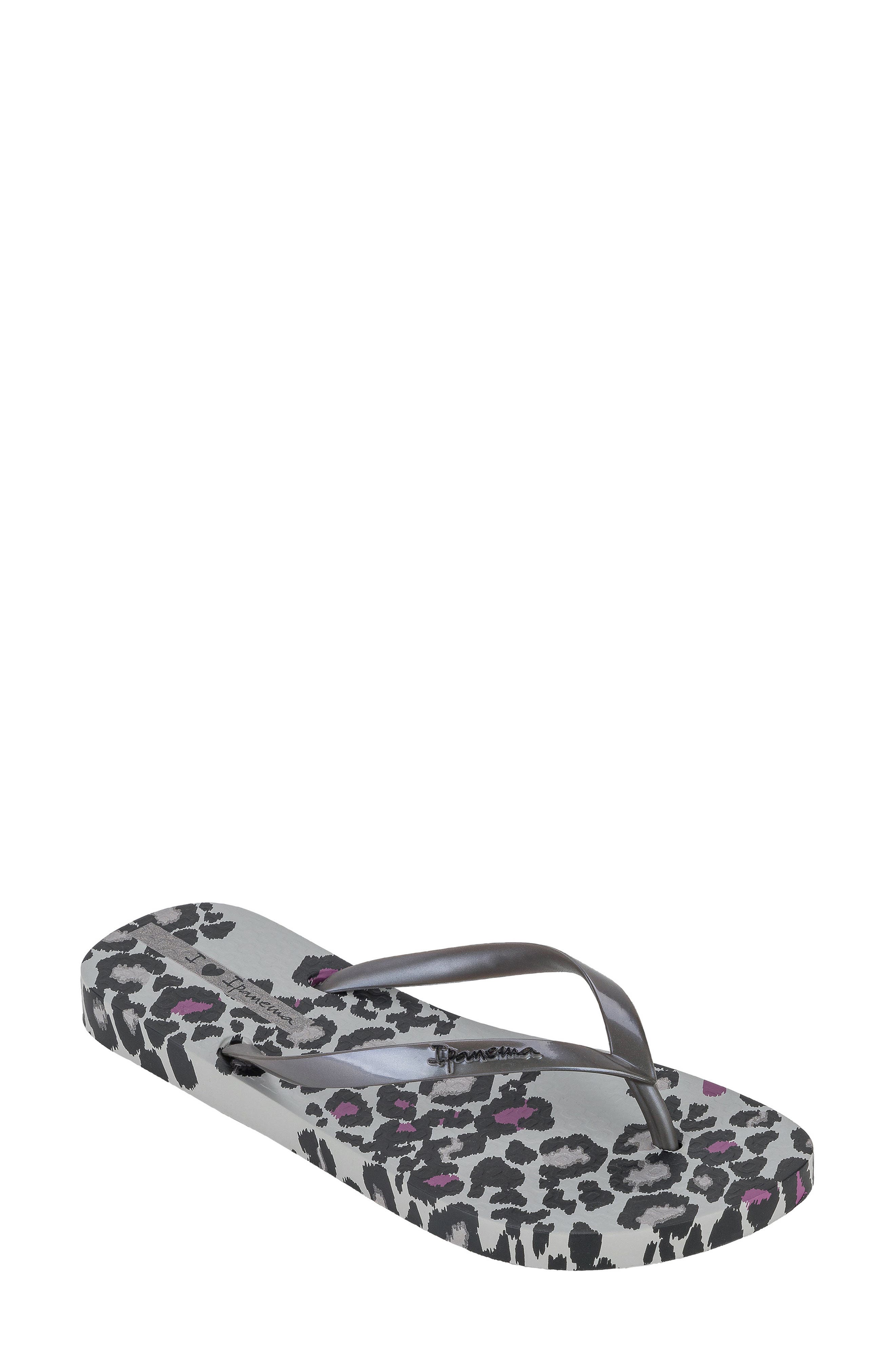 Ipanema Animale Print III Flip Flop, Main, color, 