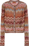 Missoni Snakeskin Pattern Chevron Cardigan
