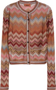 Missoni Snakeskin Pattern Chevron Cardigan