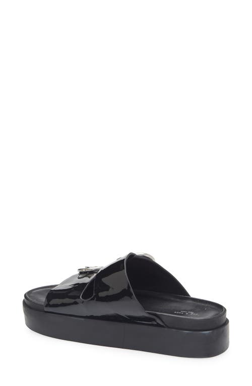 Rag & Bone Geo Patent Dual-band Platform Slide Sandals