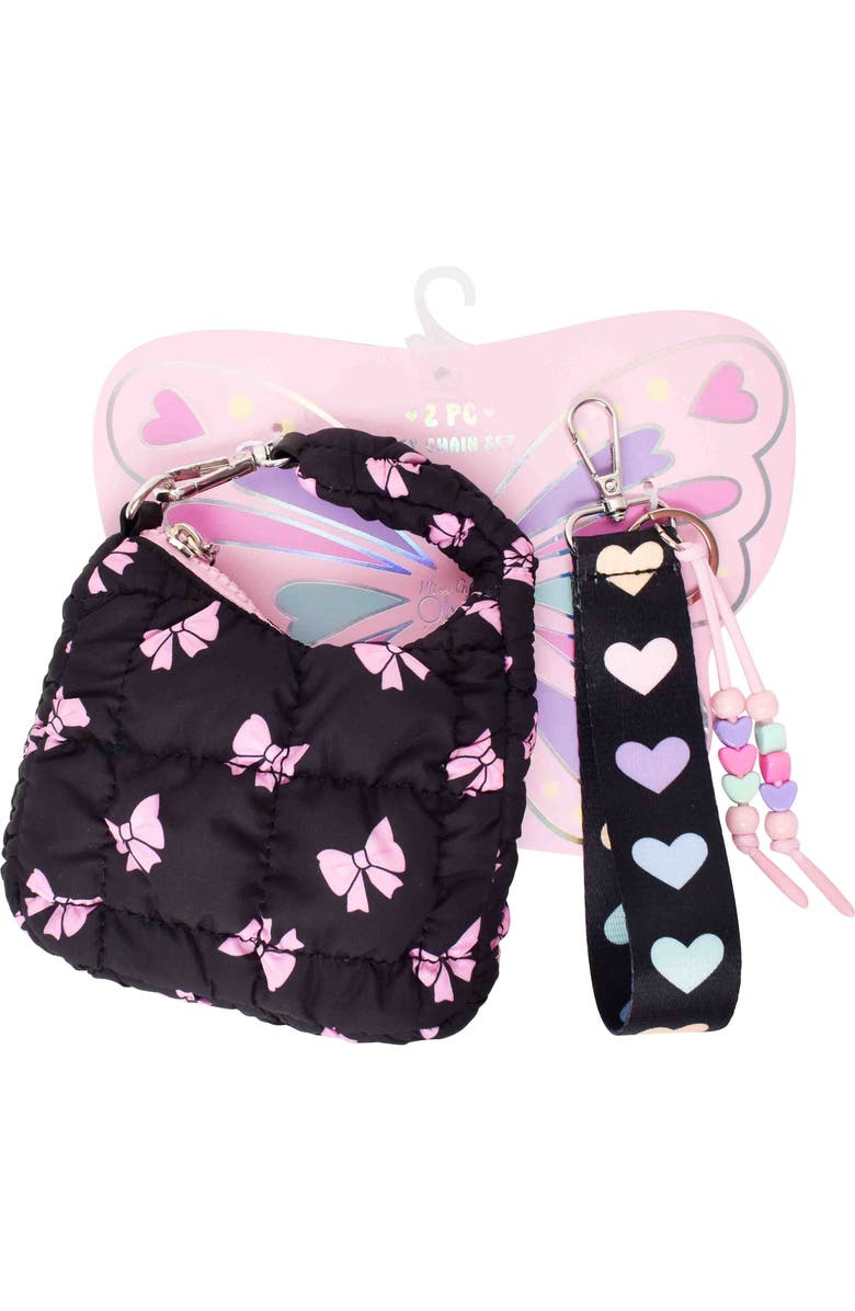 OMG Accessories Kids' 2-Piece Keychain Set, Alternate, color, Black