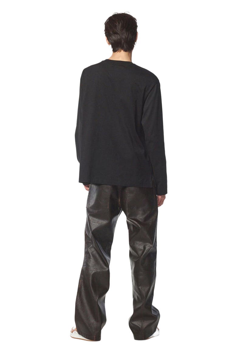 Essential Laurel Logo Shirt in Organic Cotton, Alternate, color, Black