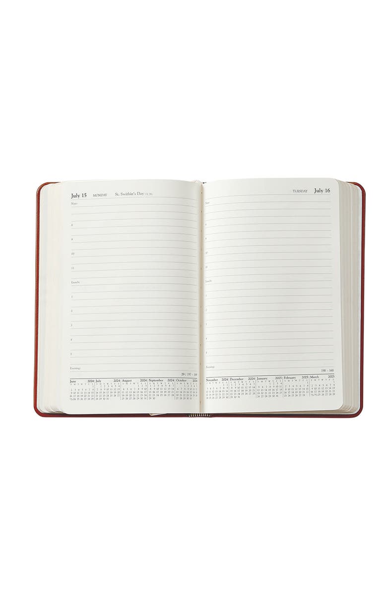 Graphic Image 2026 Leather Daily Journal, Alternate, color, Black Pattern