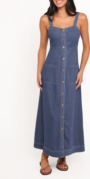 Petal & Pup Bettie Denim Midi Dress