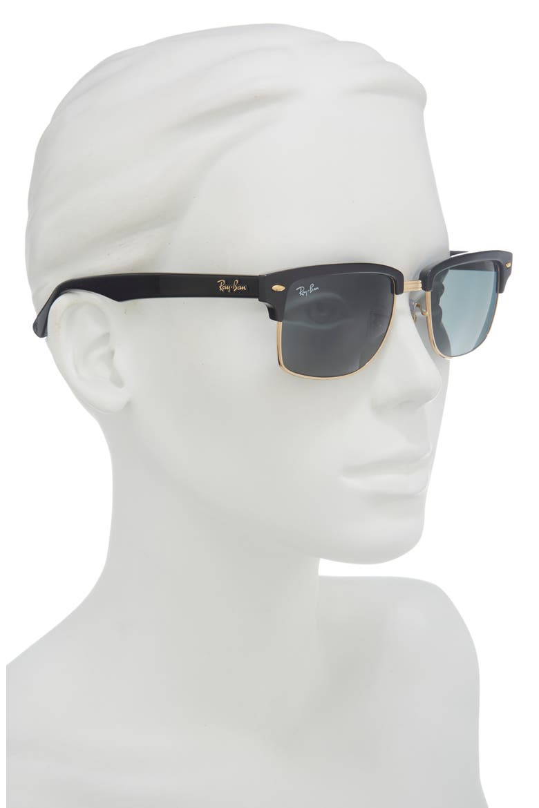 52mm Square Sunglasses, Alternate, color, DARK GREEN