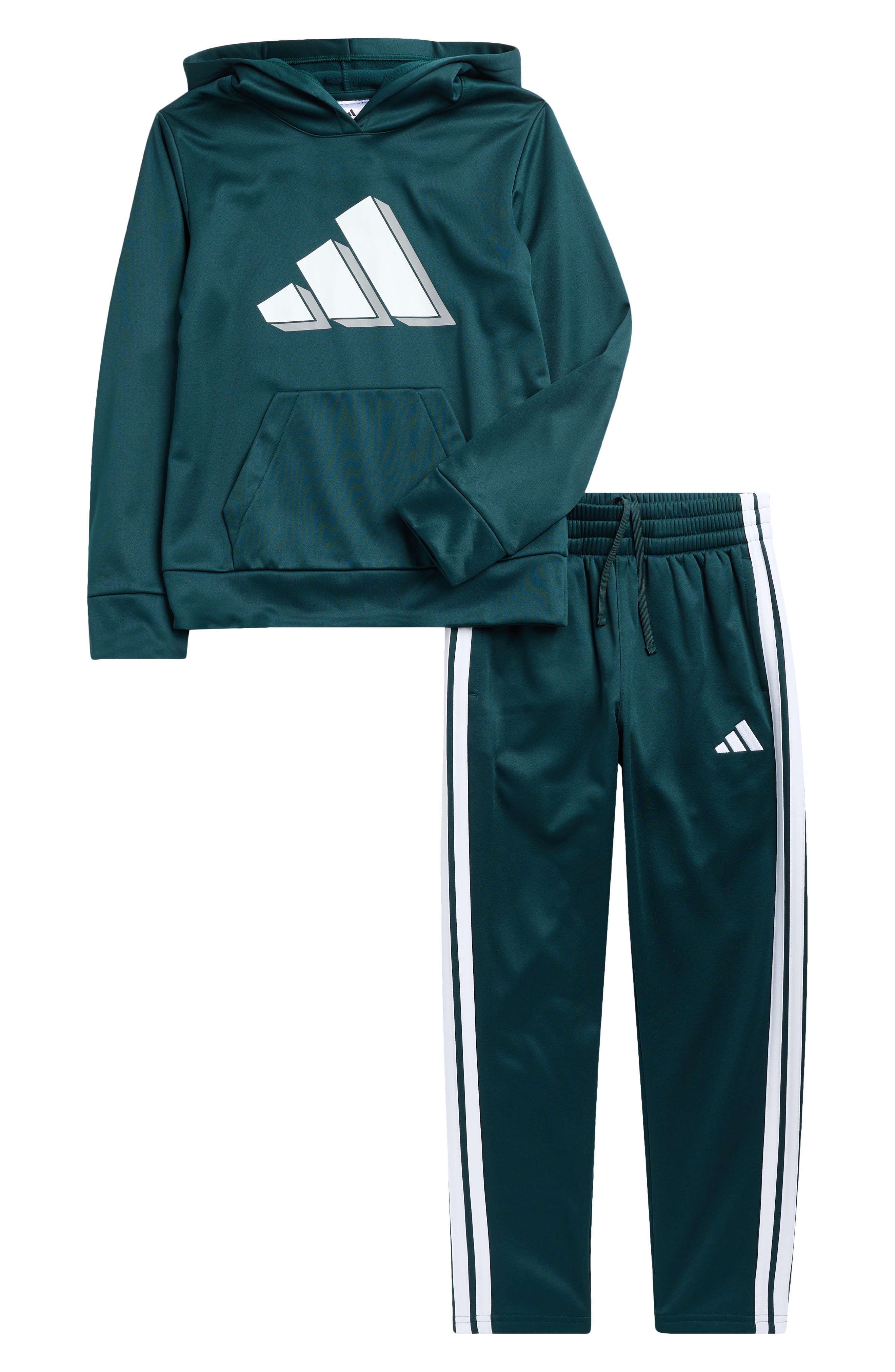 adidas Kids' Logo Fleece Hoodie & Pants Set
