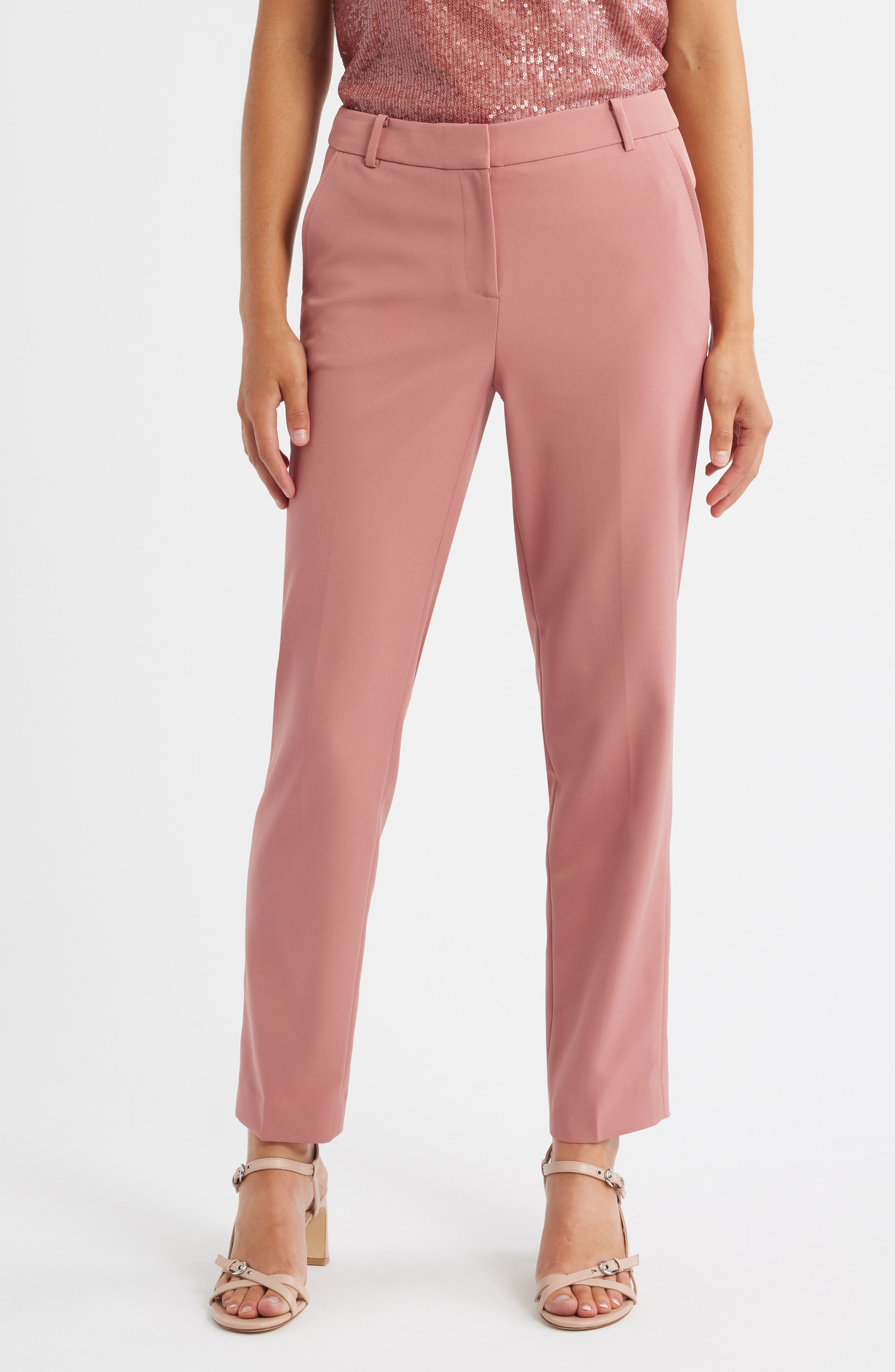 Straight Leg Ankle Pants
