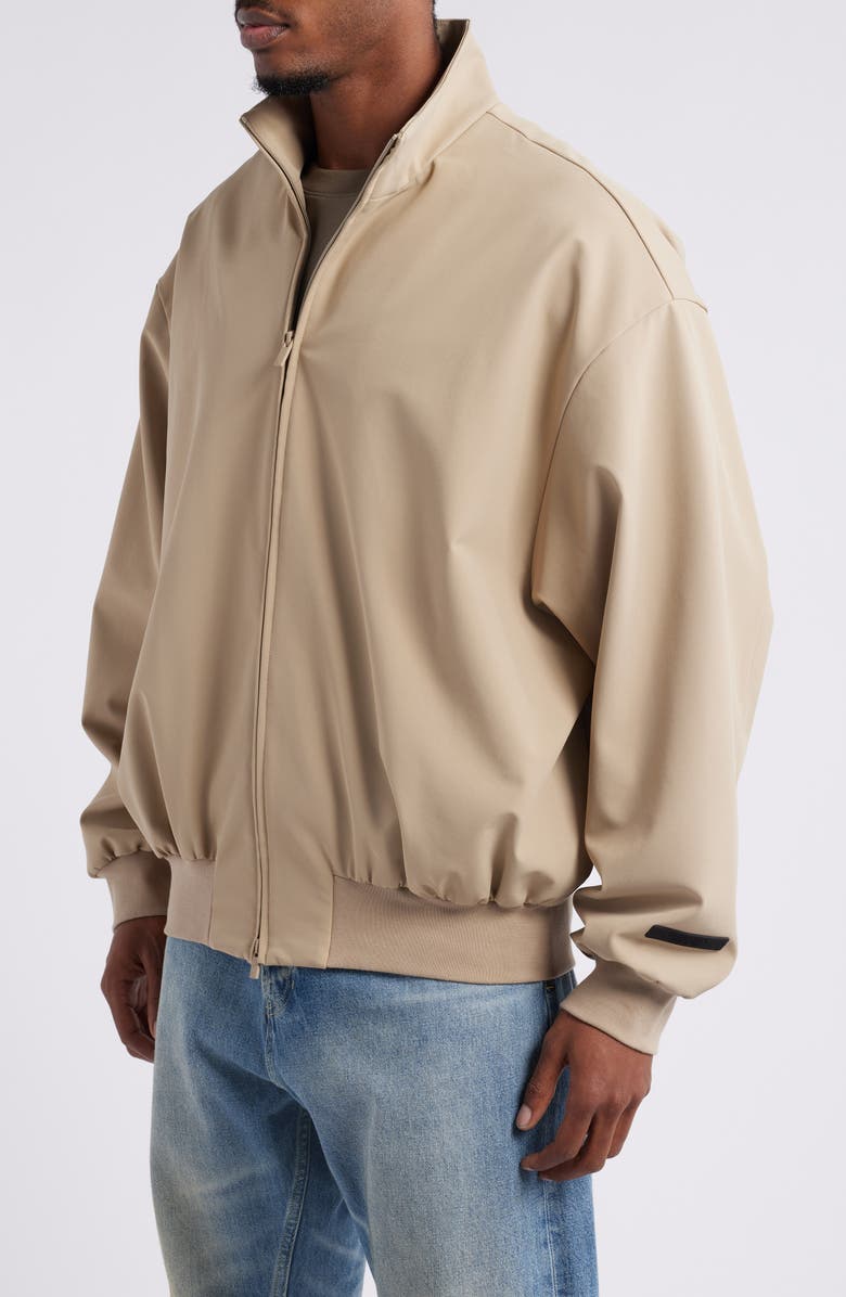 Fear of God Essentials Bonded Nylon Bomber Jacket, Alternate, color, 