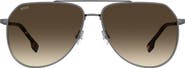 BOSS 61mm Aviator Sunglasses
