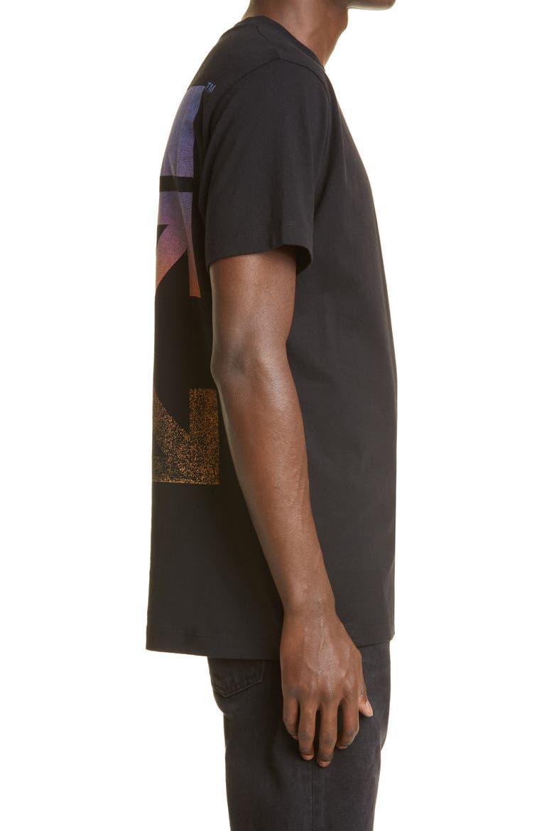 Gradient Ombré Arrows Graphic Tee, Alternate, color, BLACK MULTICO