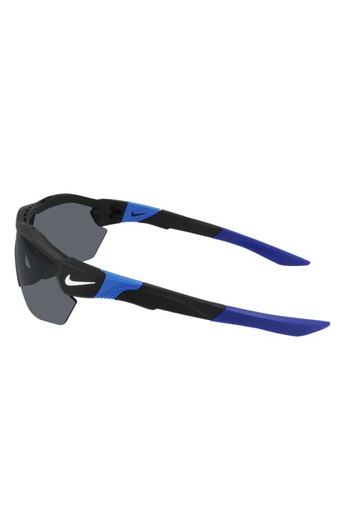 Nike Show X3 Elite 61mm Wraparound Sunglasses In Gray