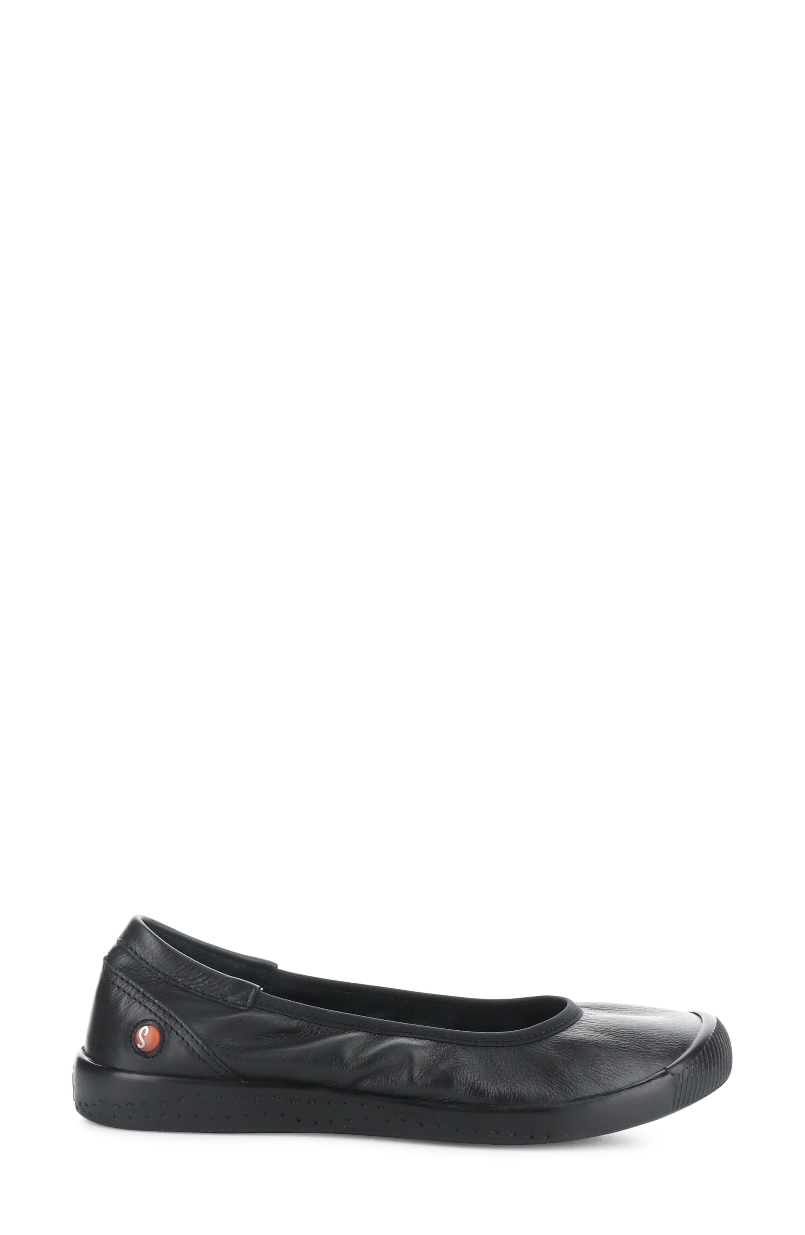 Softinos by Fly London Ilme Ballet Flat, Alternate, color, Black Smooth