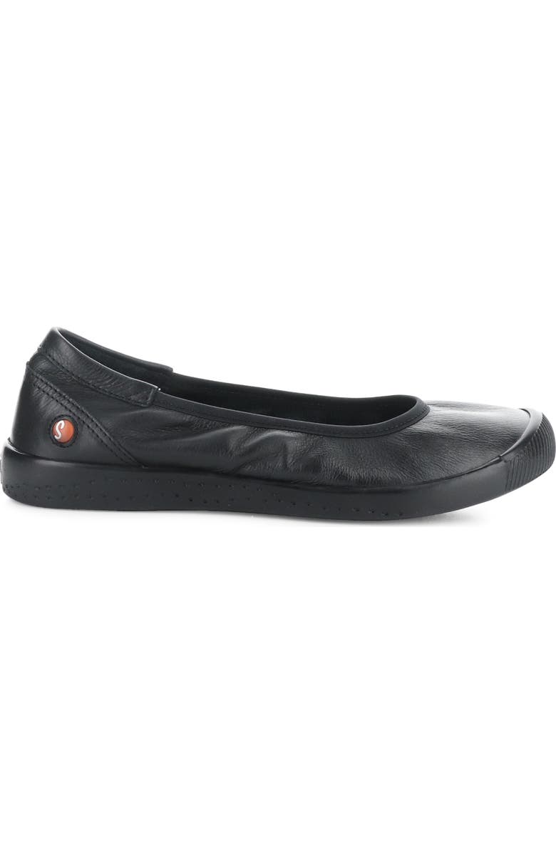 Softinos by Fly London Ilme Ballet Flat, Alternate, color, Black Smooth