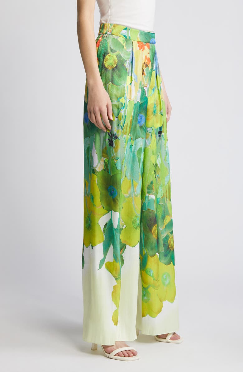 KOBI HALPERIN Alessia Floral Print Wide Leg Pants, Alternate, color, 