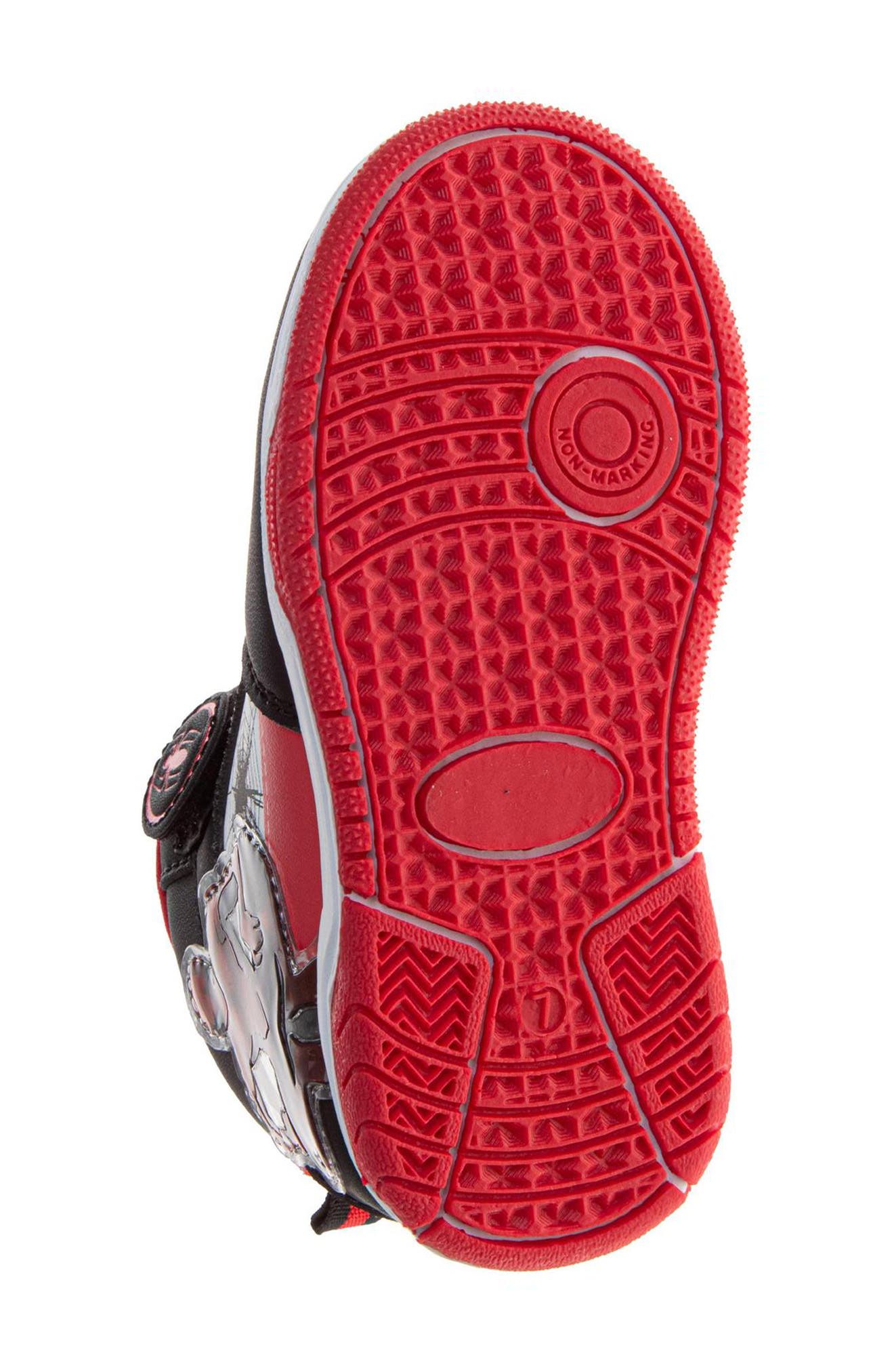 Kids' Marvel Spider-Man Sneaker, Alternate, color, BLACK/RED