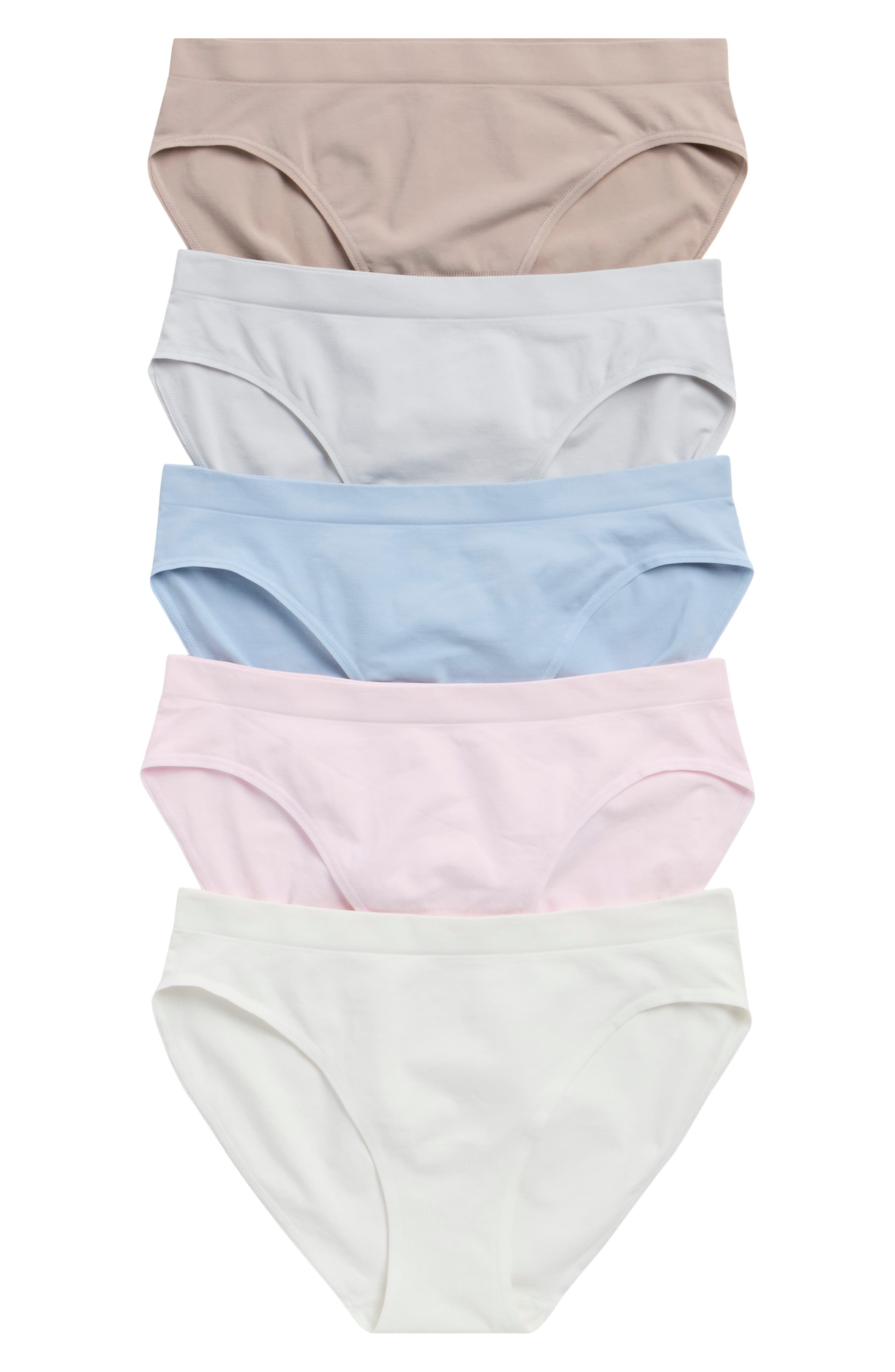 Soft Smoothing Seamless 5-Pack Assorted Briefs