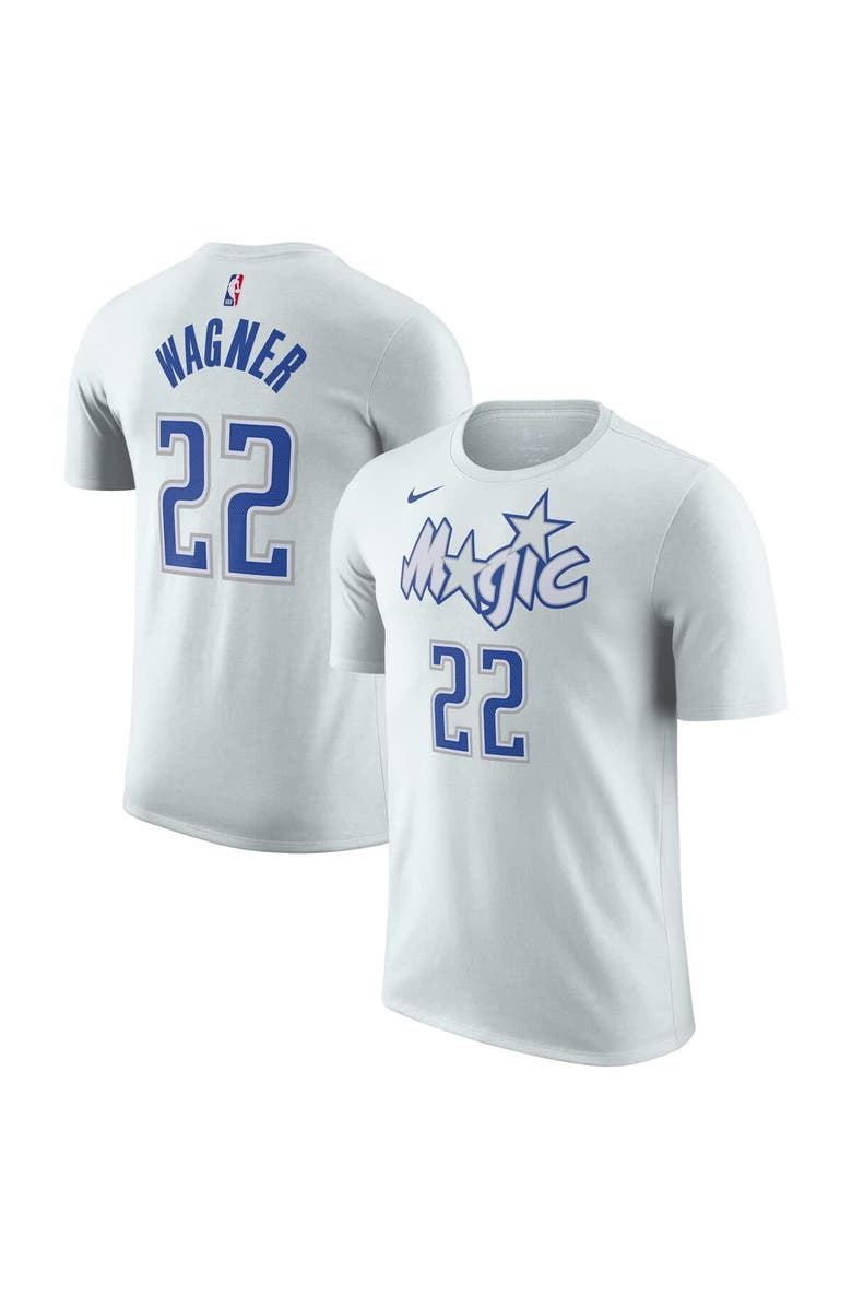 Nike Unisex Nike Franz Wagner Silver Orlando Magic 2025/26 City Edition Name & Number T-Shirt, Main, color, Silver