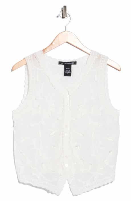 Embroidered Cotton Vest