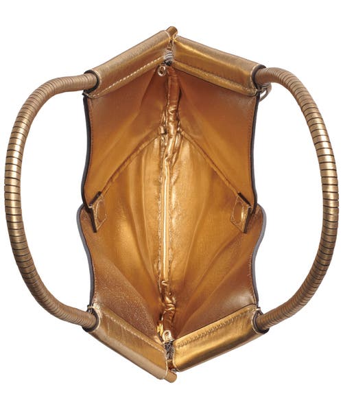 Donna Karan New York Baldwin Mini Metallic Shoulder Bag In Gold