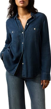 Faherty Chambray Button-Up Shirt