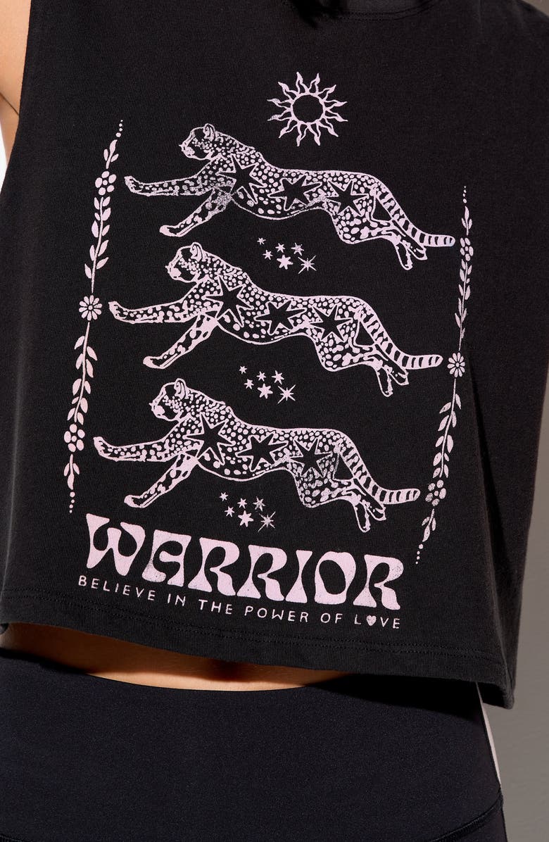 Spiritual Gangster Warrior Love Spirit Crop Top, Alternate, color, Black