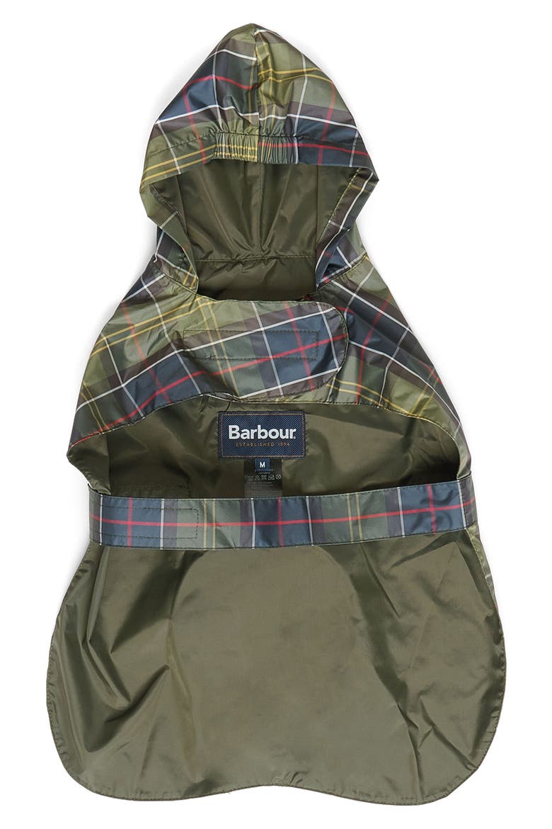 Tartan Showerproof Packable Dog Coat, Alternate, color, CLASSIC TARTAN