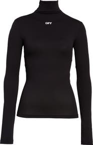 Off-White Second Skin Logo Turtleneck Top