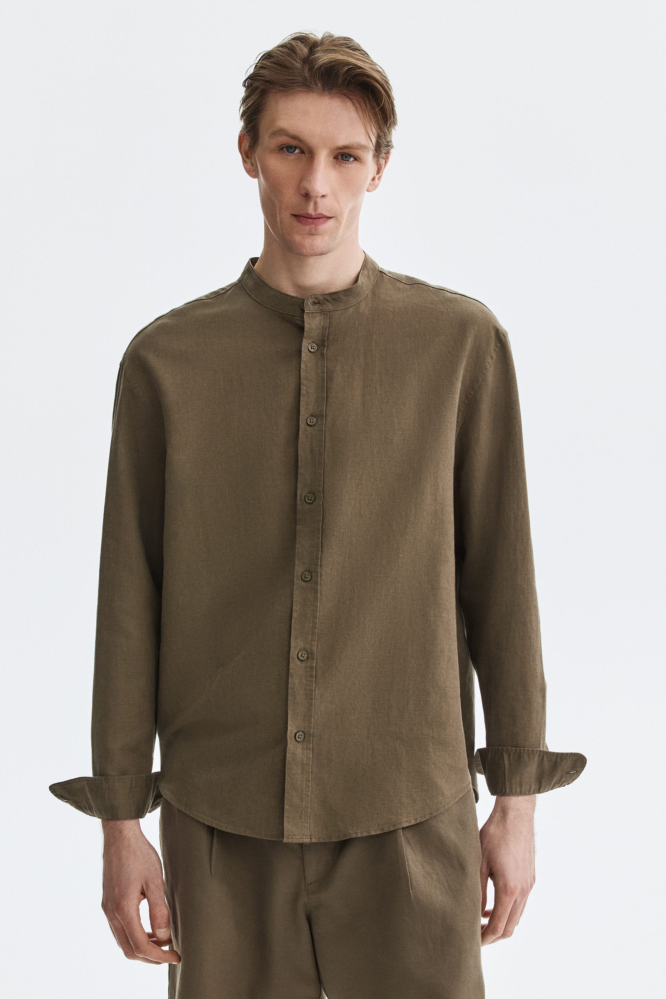 Relaxed-fit linen-blend shirt - image 3