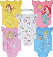 Disney Princess 5-Pack Bodysuits