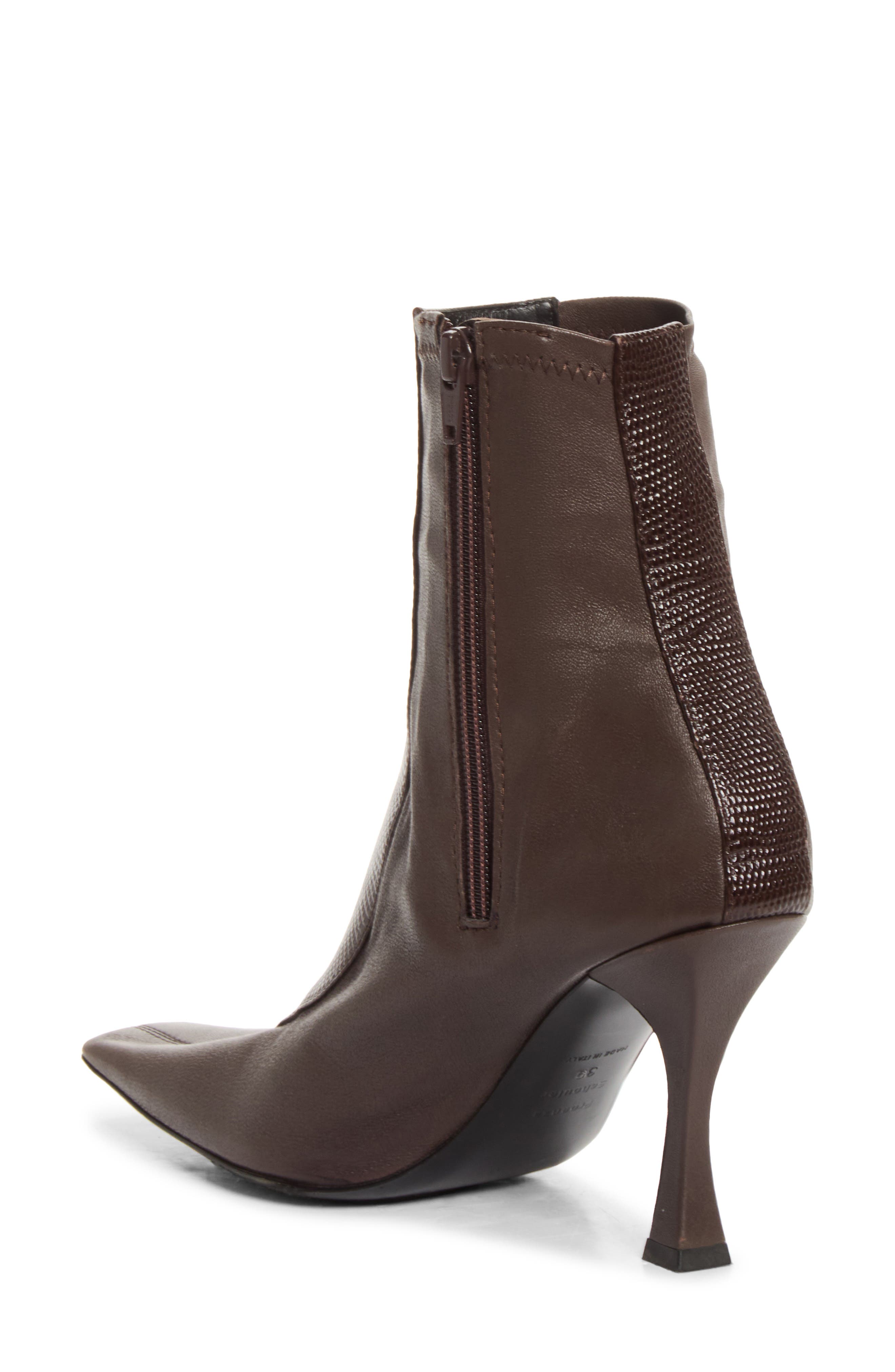 Proenza Schouler Trap Square Toe Stretch Leather Bootie (Women) | Nordstrom