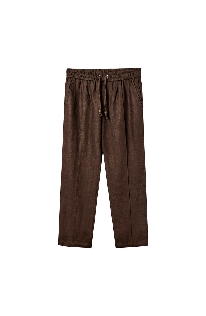 Tombolo Easy-Going Pants, Main, color, Brown Linen