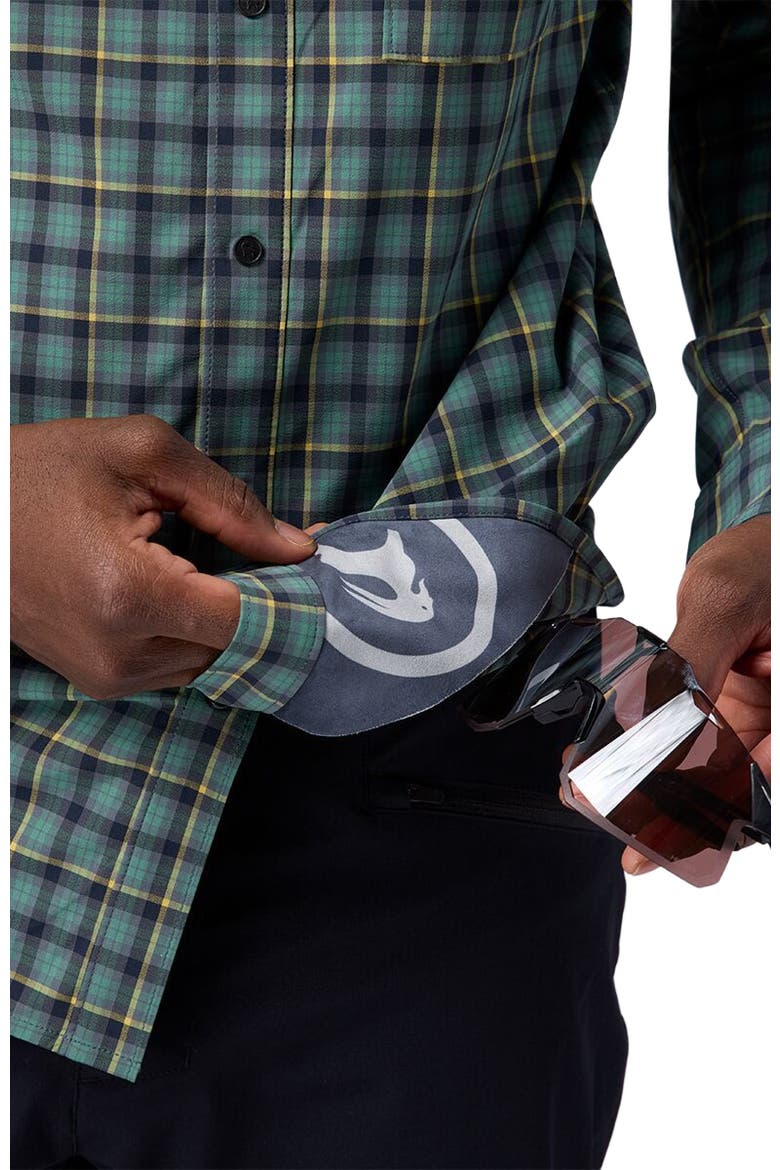 Slickrock Long-Sleeve Button-Up Jersey - Men's, Alternate, color, Turbulence Plaid