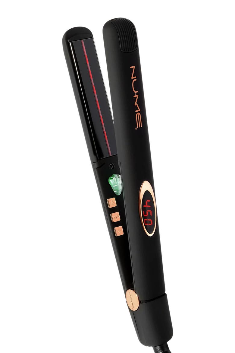 Megastar Flat Iron | 1-inch Tourmaline Hair Straightener, Main, color, Black / RoseGold