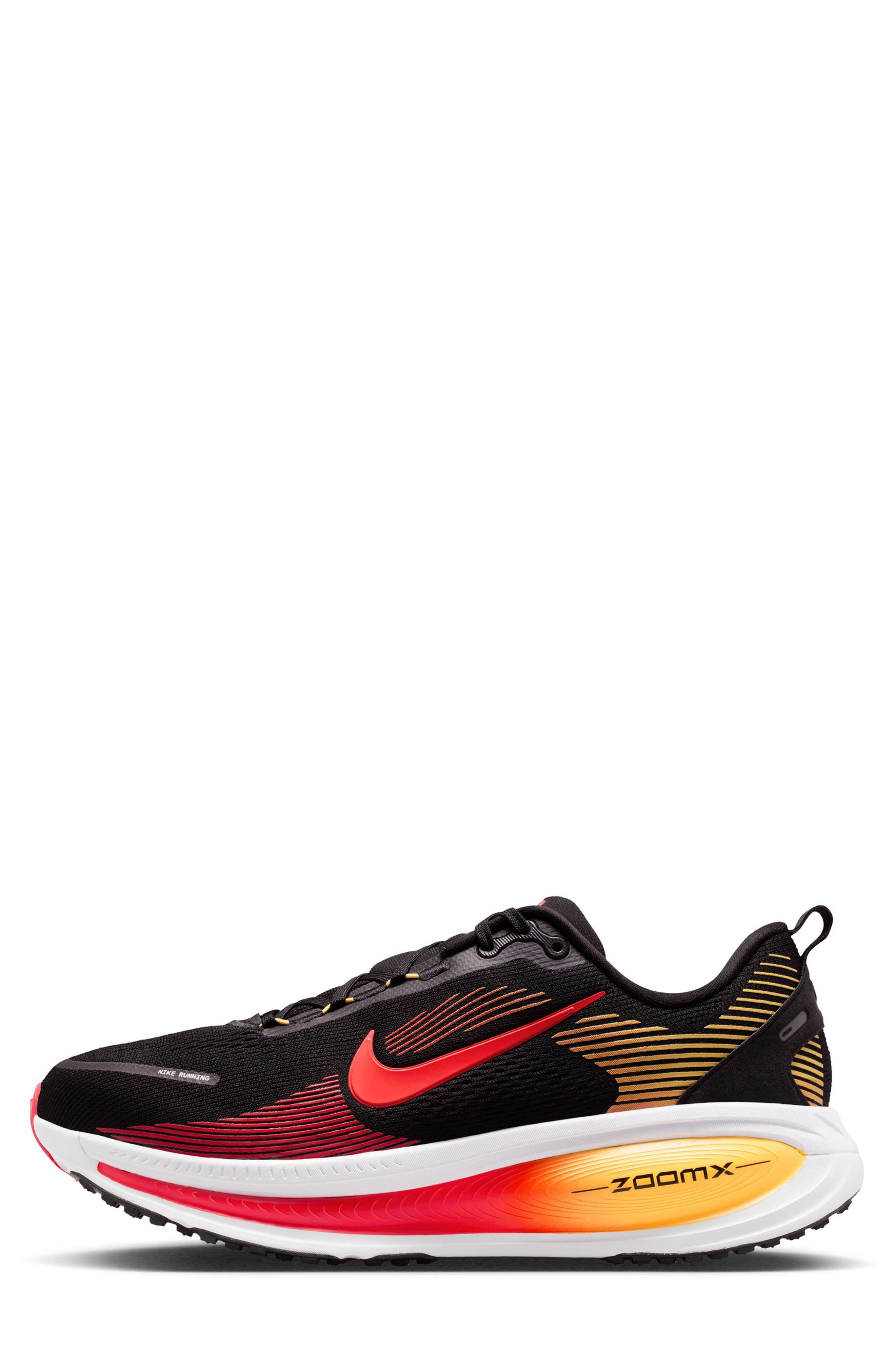 Vomero 18 Running Shoe, Alternate, color, BLACK/ CRIMSON