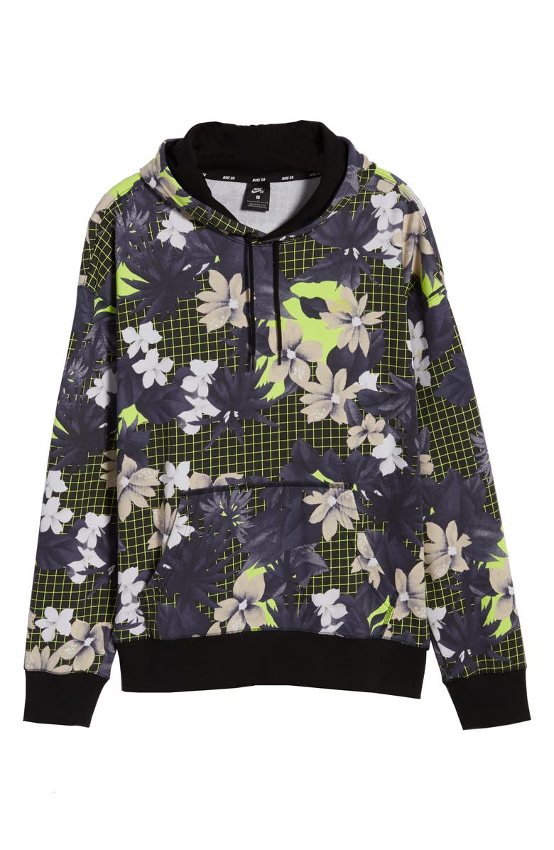 Nike SB Paradise Floral Print Hoodie, Alternate, color,
