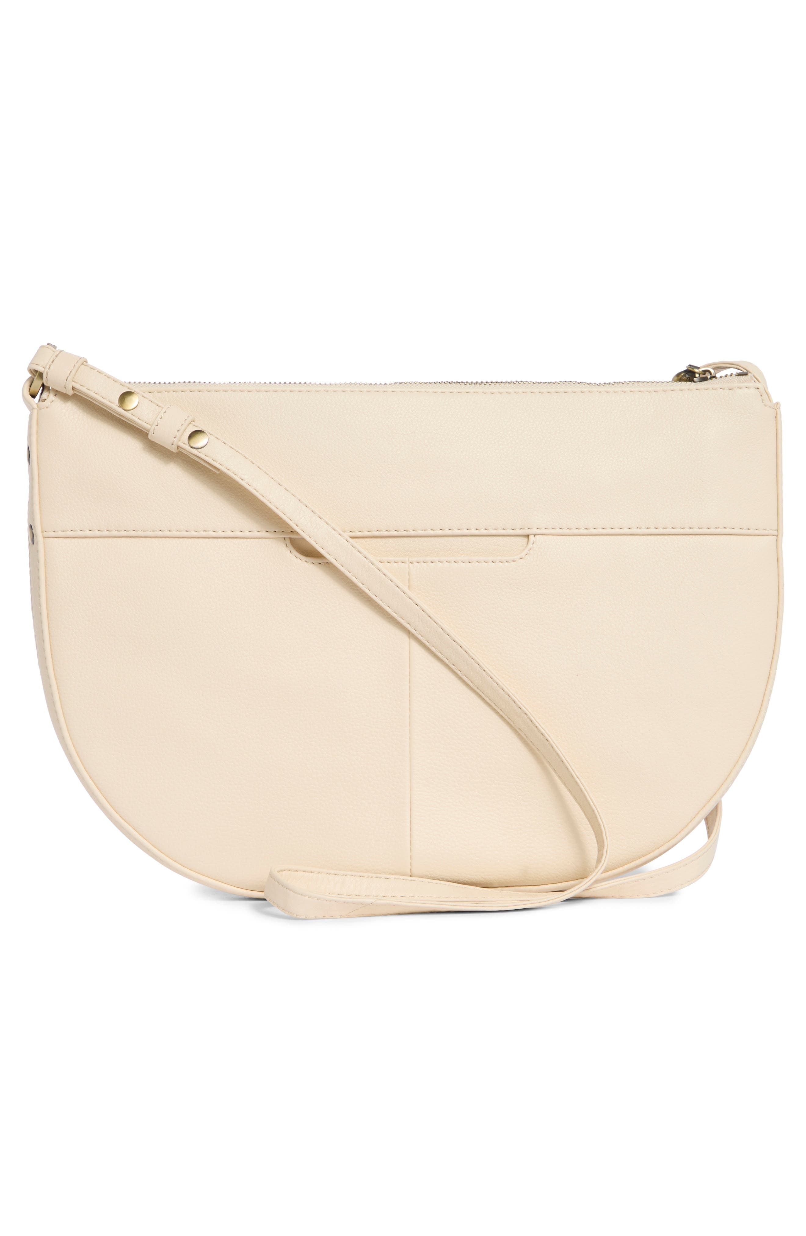 Cosmo Leather Shoulder Bag, Alternate, color, CREAM