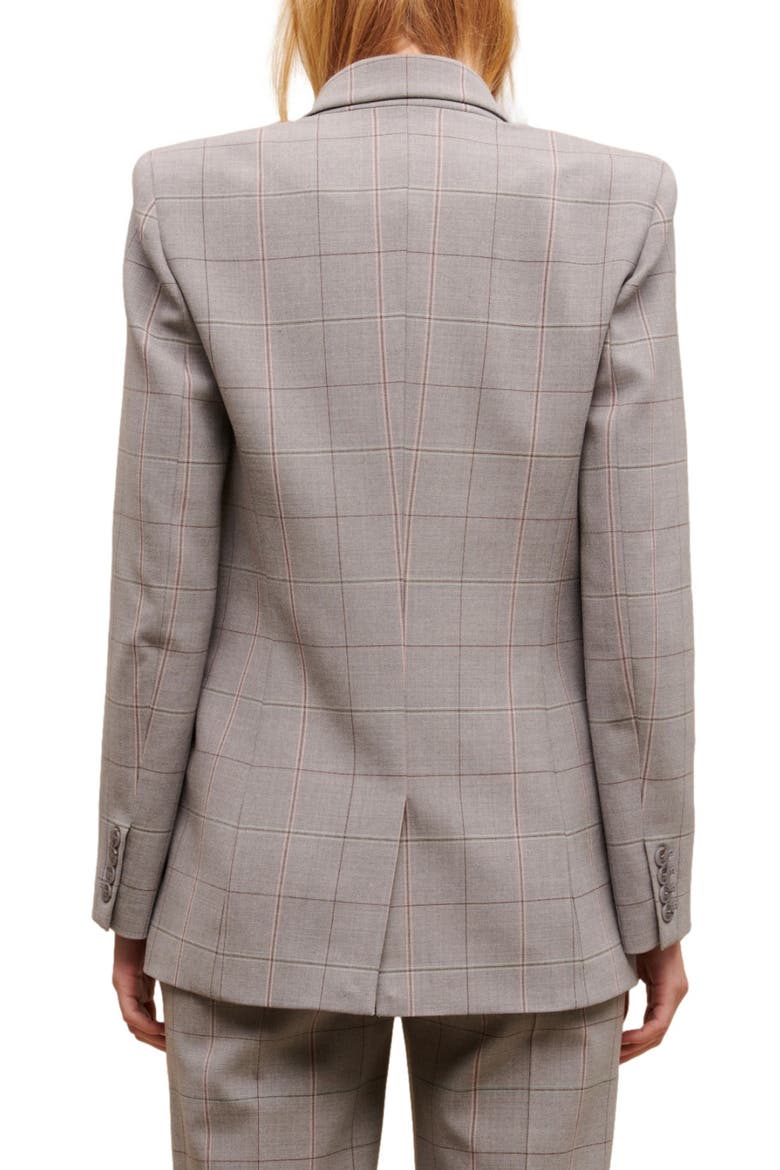 Varreau Wool Blend Blazer, Alternate, color, GREY
