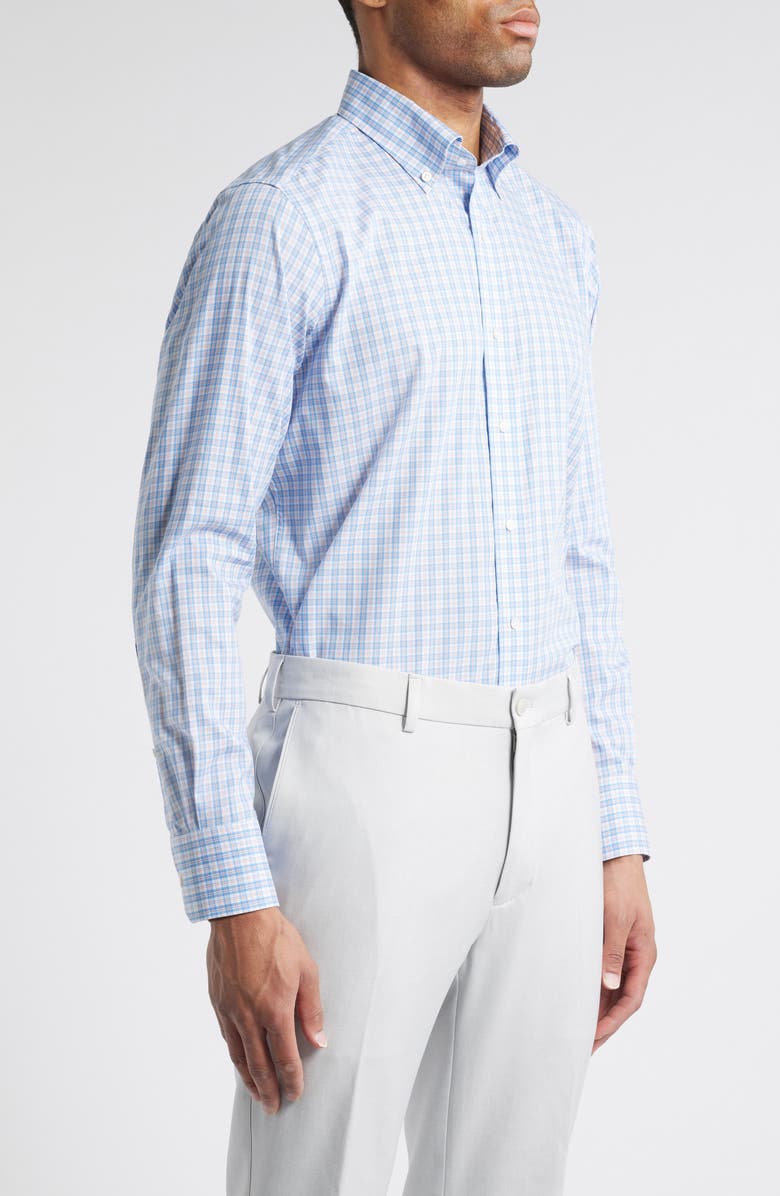 Peter Millar Portofino Check Cotton Button-Up Shirt, Alternate, color,